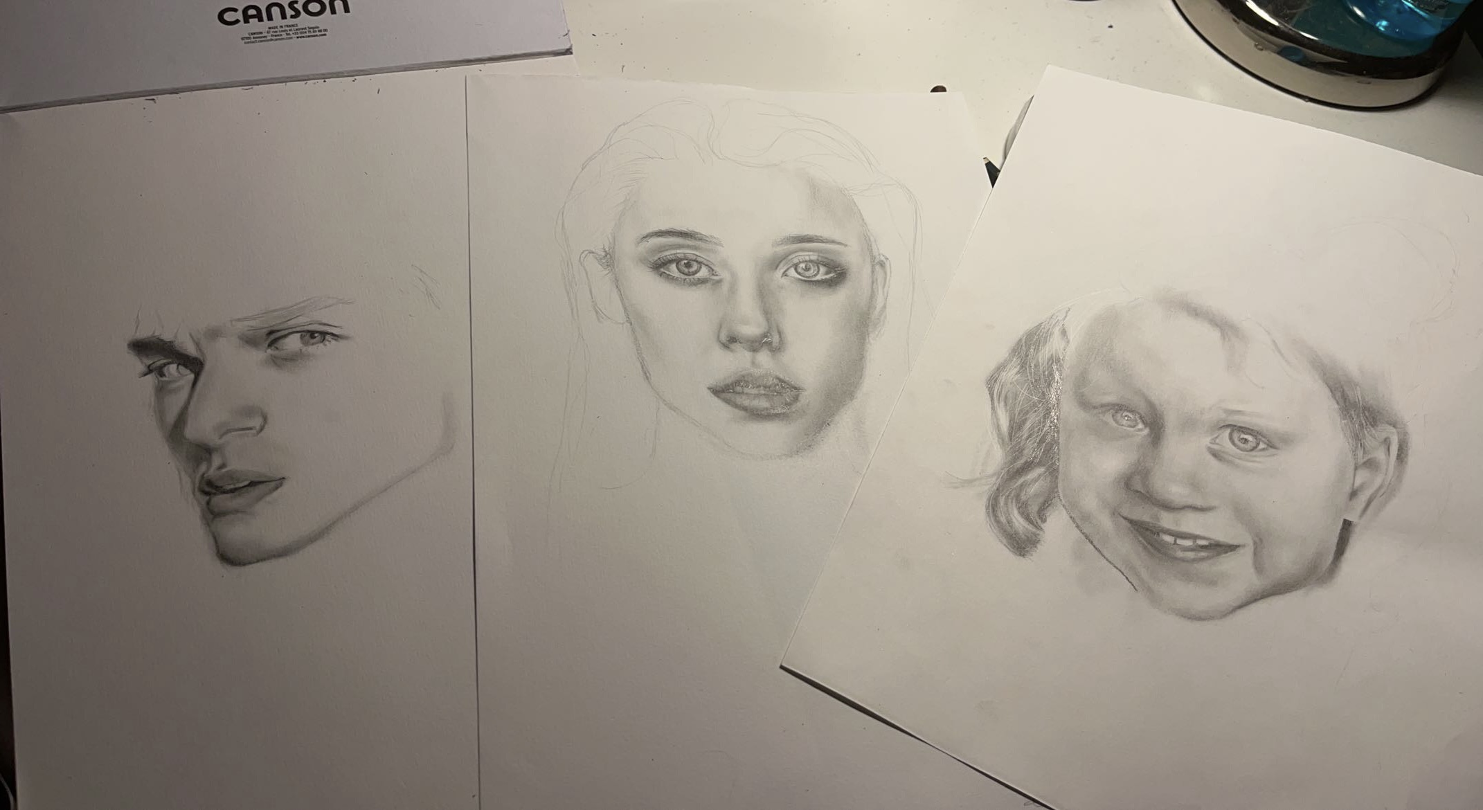 Portretten getekend door mij